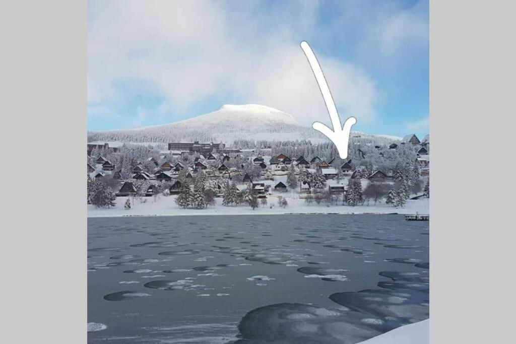 Authentique Chalet Vue Sur Le Lac Et Les Pistes เบสเซต์-แซงตานัสแตส ภายนอก รูปภาพ